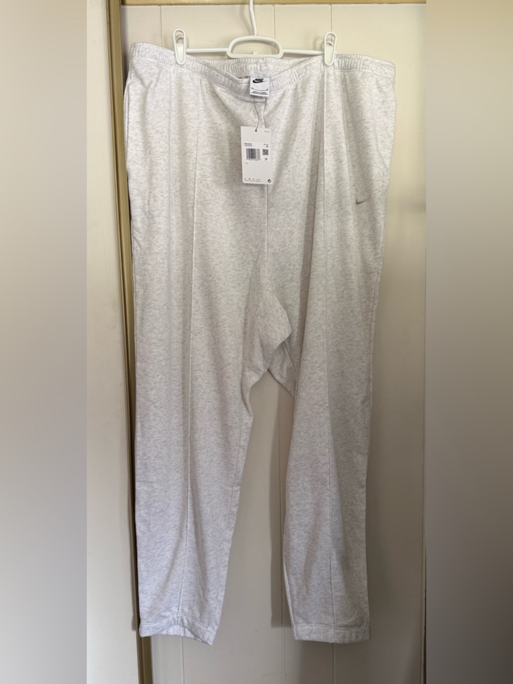 🆕 Nike Sportswear high-rise slim-fit sweatpants Light Heather Gray plus size 2X